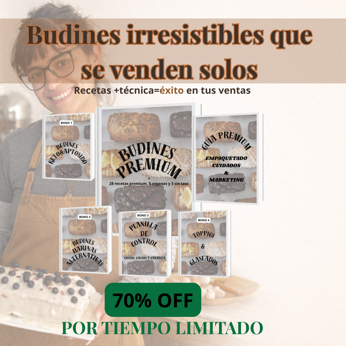 De budines apelmazados y cero ventas… a budines irresistibles que se venden solos